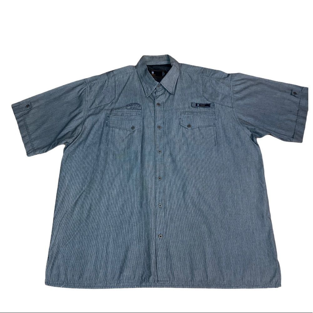 REGATTA Sports Men’s Gray Striped Shirt Size XL